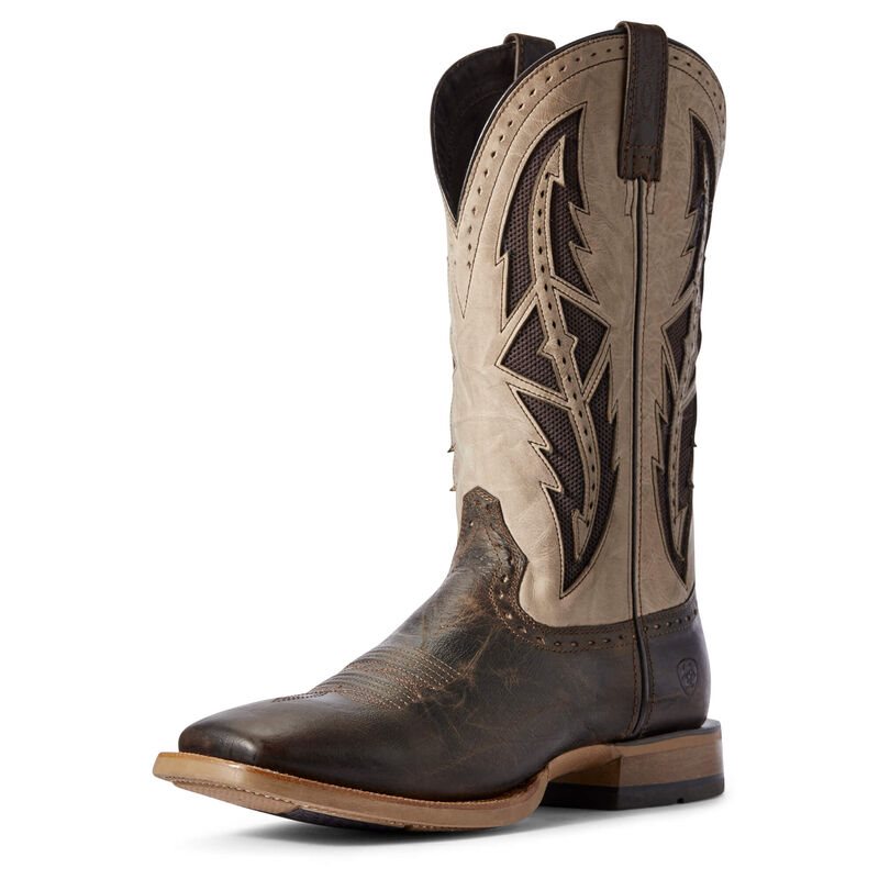 Ariat Western: Cowhand VentTEK Botas Western Hombre - Marrones / Beige (QXOFC4892)